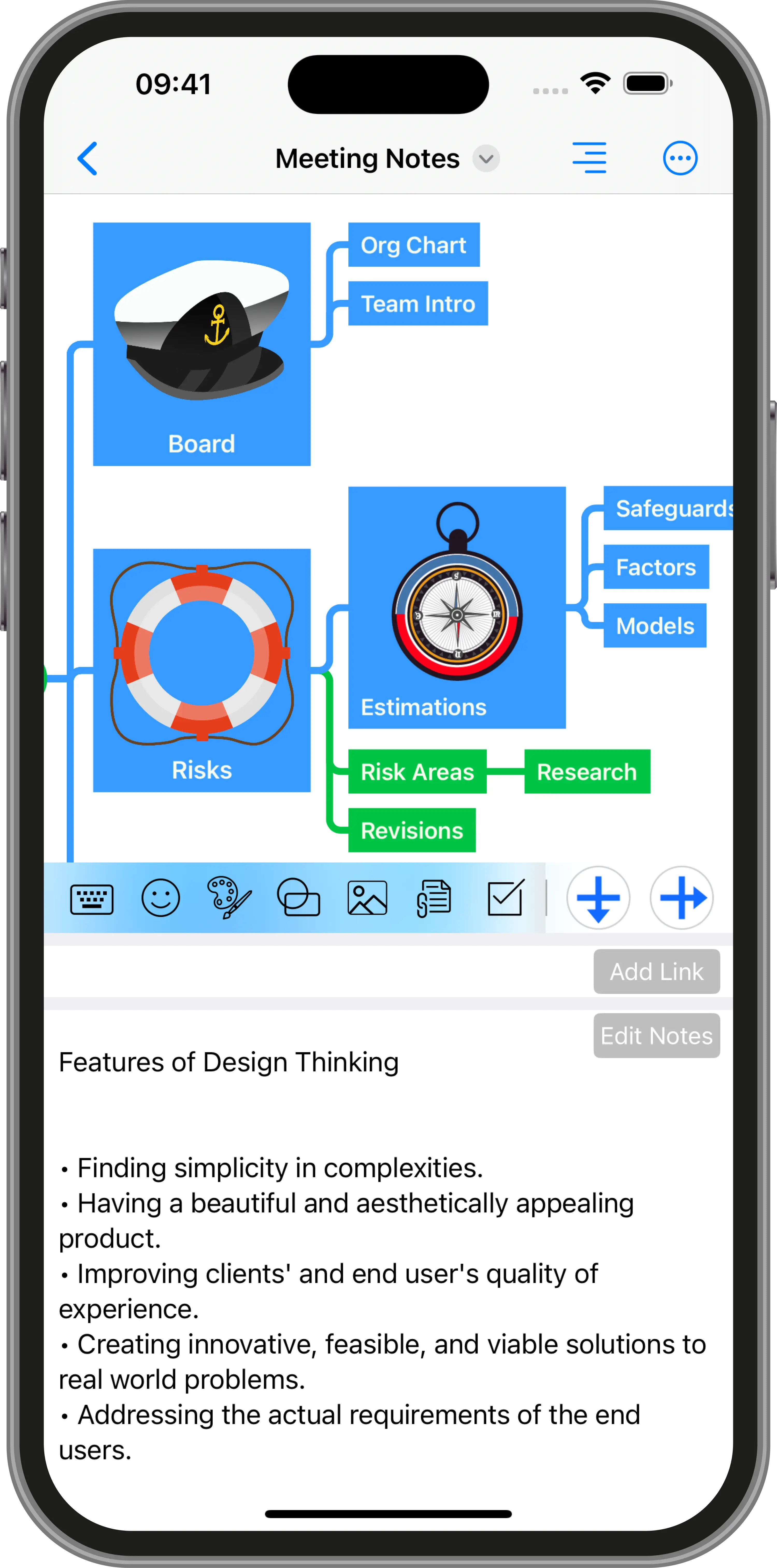 Brainstorm & annotate notes on iPhone