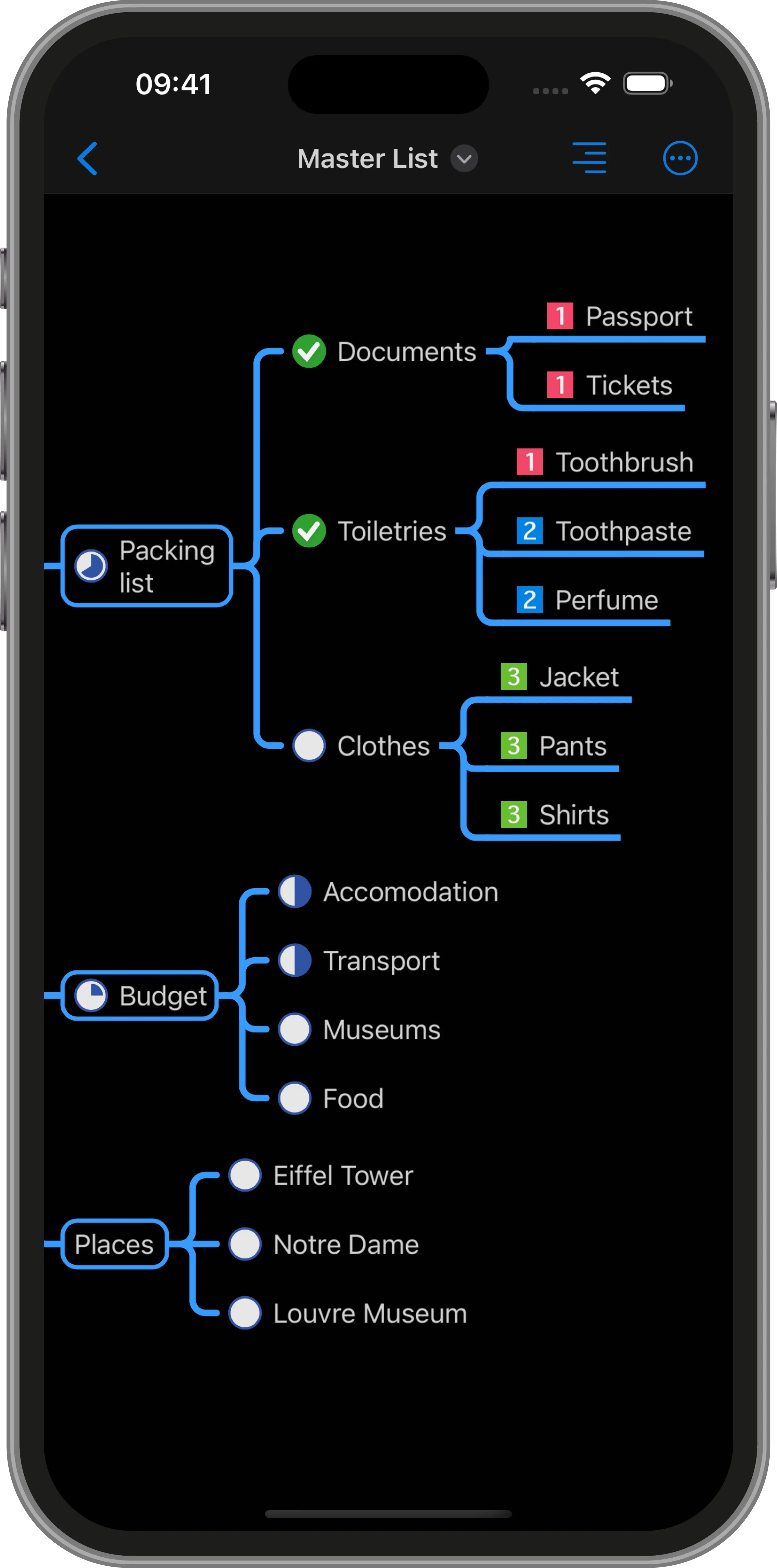 Plan & track projects on iPhone
